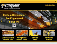 Tablet Screenshot of piedmonthoist.com